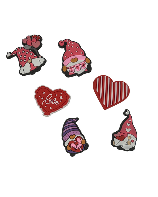 Valentines Day Gnome set of 6