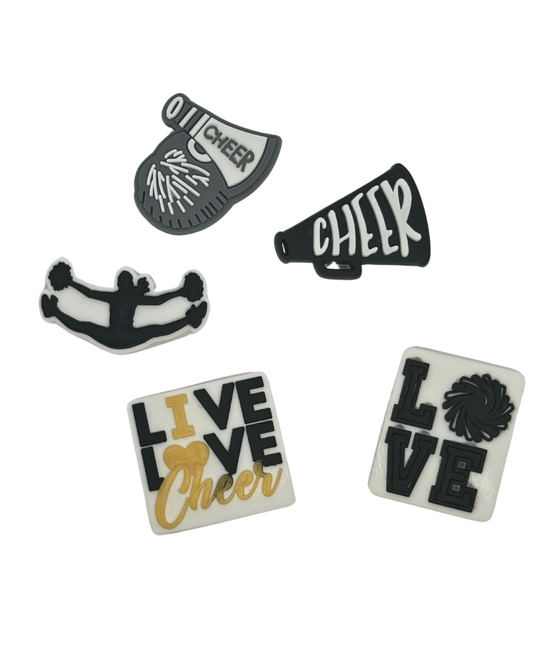 LIVE LOVE CHEER SET OF 5-BLACK